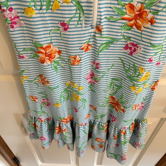 Ibkul ruffle tennis dress striped with flowers size small‎ upf 50 - Picture 4 of 6